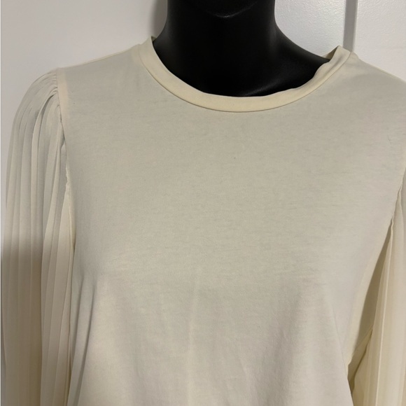 English Factory White Cream Long Sleeve Top Blouse Size Small - Picture 2 of 7